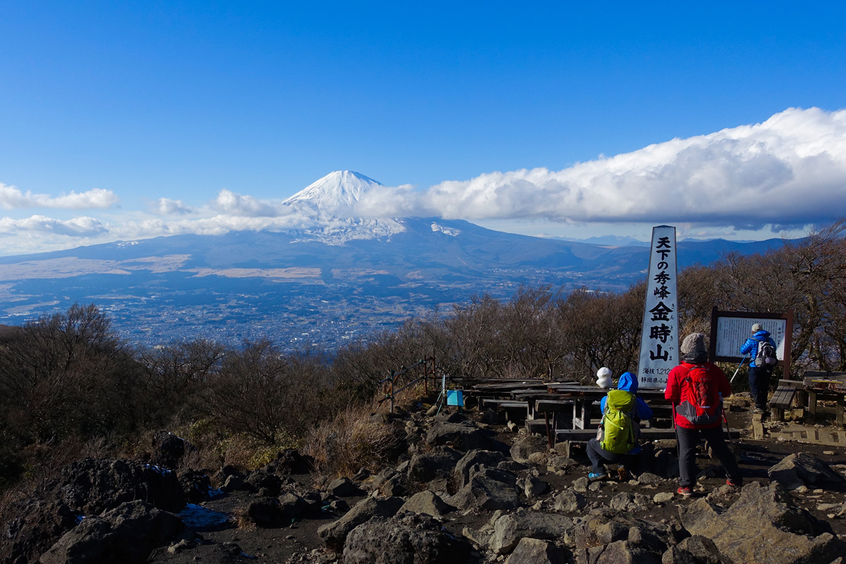 金時山からの眺め　富士山